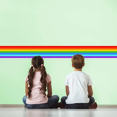 Regenbogenbordüre – Decords Wandtattoo, Produktansicht 1