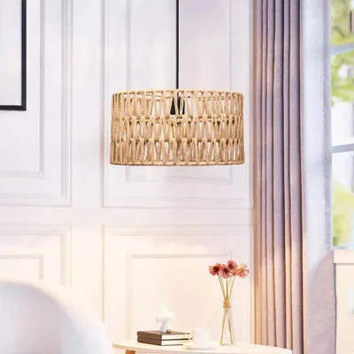 Immagine prodotto di Opviq, 241903, lampadario, naturale, struttura in metallo, 30 x 30 x 22 - 70 cm