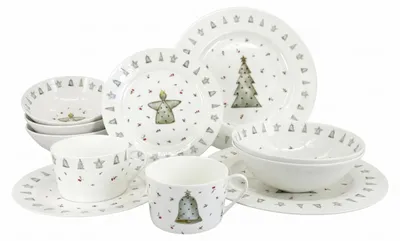 Imagen del producto de Juego de vajilla navideño "Advent" de 10 piezas – de inspire, Imagen generada por IA