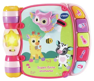 Image de VTech, Livre de chansons "Amis des animaux", rose
