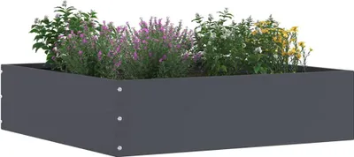 Produktbild von vidaXL Raseneinfassung Anthrazit 50 x 50 x 13 cm Stahl