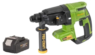Produktbild von Procraft PHA40bb Akku Bohrhammer 20 V 2,6 J SDS plus Brushless + 1x Akku 4,0 Ah - ohne Ladegerät