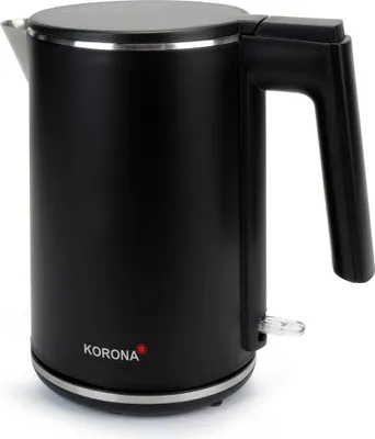 Produktbild von Korona Wasserkocher, CoolTouch, doppelwandig, schwarz, 1 Liter