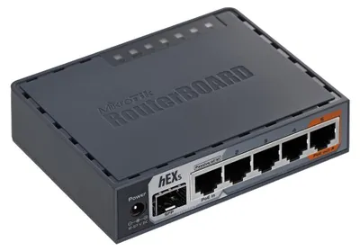 Obrázok produktu pre Mikrotik hEX S, Ethernet WAN, Gigabit Ethernet, Čierna