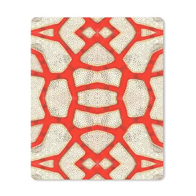 Produktbild von MuchoWow® Mauspad Mousepad Koralle - Rot - Weiß - Design 30x40 cm - Mousepads - Maus Mat - Pad - Mausunterlage - Mausmatten