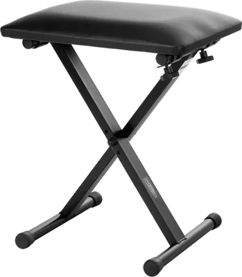 Produktbild von Economy Klavierhocker, Höhe 45 - 50 cm, Belastbarkeit 100kg, schwarz
