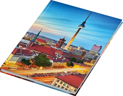 Produktbild von RNK Kladde Skyline kariert A5 96Bl