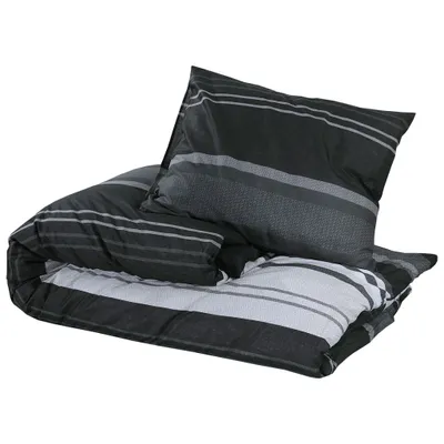 Produktbild von "Rabatt 2026" Bettwäsche-Set - Bettwäschegarnitur/Bettbezug-Set - Schlafzimmer - Schwarz und Weiß 140x200cm - Baumwolle - Bettwäschen langlebig4075