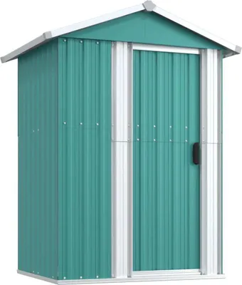 Immagine prodotto di vidaXL Casetta da giardino Verde 126x97,5x177 cm Acciaio zincato