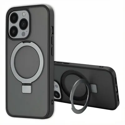 Imagen del producto de Funda con anillo y soporte con MagSafe para Apple iPhone 13 Pro - Negro