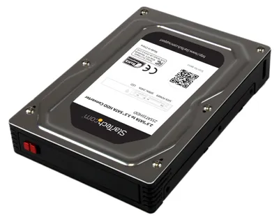 Produktbild von StarTech 2,5" auf 3,5" Aluminium SATA Festplattengehäuse für HDD/SSD bis 12,5mm - Speichergehäuse