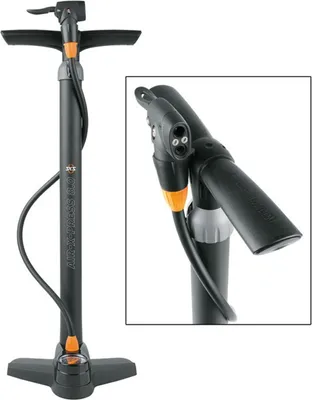 Produktbild von SKS 11285 Standpumpe Air X-Press 8.0 Multi-Valve, schwarz, mit Manometer, schwarz