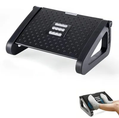 Zdjęcie produktu dla Regulowany podnóżek pod biurko, ergonomiczny podnóżek