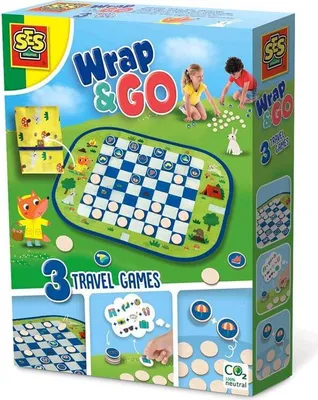 Produktbild von SES Wrap and Go Reisespiele, 3-in-1
