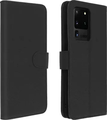 Obrázok produktu pre Avizar, flipové puzdro s chlopňou z umelej kože pre Galaxy S20 Ultra, čierne