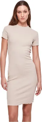 Produktbild von Urban Classics Kurzes Kurzarmkleid Beige L Frau Beige L