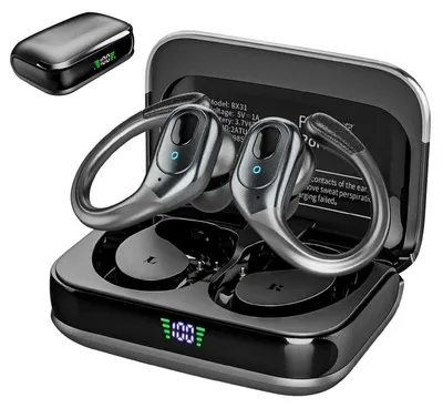 Produktbild von Drahtlose Bluetooth 5.4 Ohrhörer – In-Ear Kopfhörer mit Geräuschunterdrückung – 75 h Spielzeit, LED-Anzeige, IPX5 wasserdicht – für Sport & Training