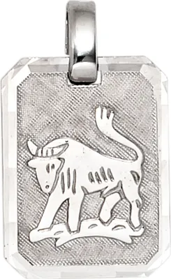 Produktbild von JOBO Anhänger Sternzeichen Stier 925 Sterling Silber rhodiniert teilmattiert