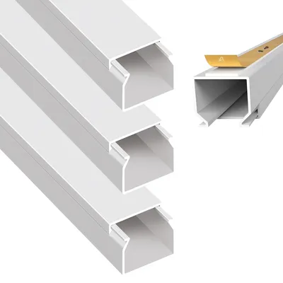 Produktbild von ARLI Kabelkanal selbstklebend / schraubbar mit Bodenlochung 25 x 25 mm - 4 m Installationskanal