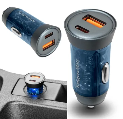 Productafbeelding van Snel autolader 30W USB-C voor sigarettenaansteker, 12-24V, QC PD, krachtig