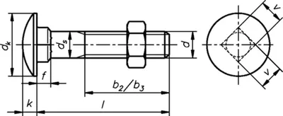 Produktbild von Schloßschraube DIN 603 M10x70 verz. (100)
