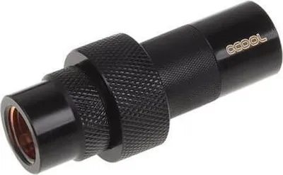 Produktbild von Alphacool 8745543, Messing, Schwarz, 1/4", Weiblich, 2,61 cm, 97 g