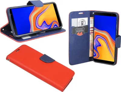 Produktbild von Samsung Galaxy J6+ Plus ( J610F ) Flip Case Tasche Schutzhülle Rot-Blau