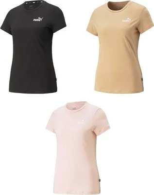 Produktbild von PUMA Damen ESS+ Embroidery Tee T-Shirt Logo Print Farbwahl NEU