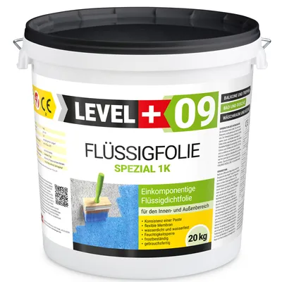 Obrázek produktu pro Tekutá fólie pro exteriéry a interiéry, hydroizolace balkonů a koupelen 20 kg Level+09