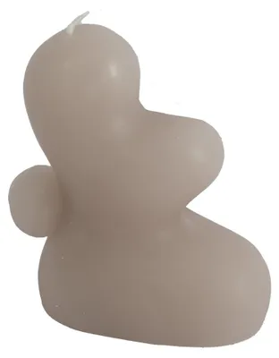 Imagen del producto de Vela HomeBound, forma orgánica, color taupe