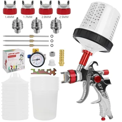 Produktbild von Professionelle HVLP-Sprühpistole mit 4 Sprühdüsen