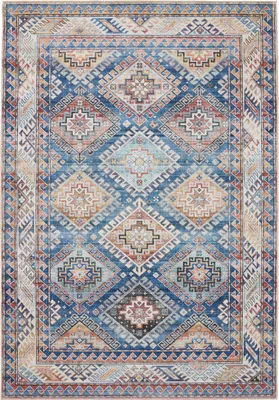 Image de Interiyou Tapis lavable Gent bleu 200x300 cm