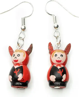 Produktbild von Teufel Glückspüppchen Ohrringe Miniblings Hänger Devil Belzebub Glücksbringer