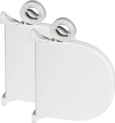Produktbild von 2 x INOVATEC Rollladen Gurtwickler Runddesign weiß Mini 5 m Gurtband