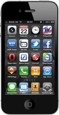 Produktbild von Apple iPhone 4 Smartphone (3,5 Zoll (8,9 cm), 16 GB) schwarz "gut"