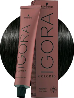 Produktbild von Schwarzkopf Igora Color10, Braun, 3-0, Unisex, 60 ml, Alle Haare, Farbspeichernd, Glanz