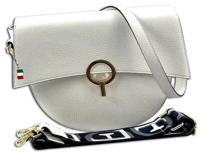 Produktbild von Florence Leder Tasche Umhängetasche Citytasche weiß OTF824W
