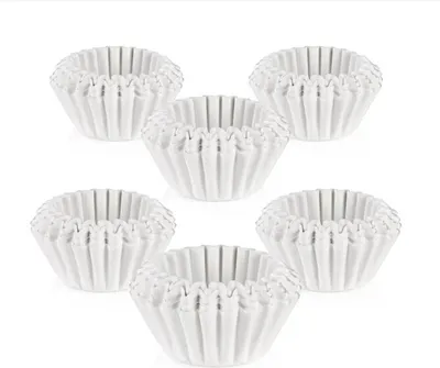 Produktbild von LAMON Kaffeefilter Korbfiltertüten, Universal, 80/200mm, 10 Tassen, Cellulose, weiß, Riffelstruktur, 600 Stück