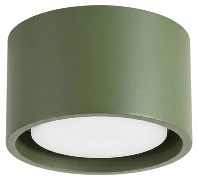 Image de Plafonnier MODO 1 vert olive Gx53 1xGx53 10 W aluminium 6x10x10 cm Sollux Lighting