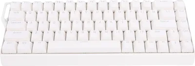 Obrázek produktu pro Mechanická herní klávesnice s kabelem a bezdrátovým připojením, 60% Rapid Trigger Gaming Keyboard s RGB podsvícením, 3 režimy Hall Effect, potištěné klávesy, bílá barva