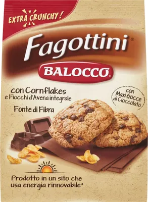 Produktbild von BALOCCO Fagottini - Mürbekekse mit Schokoladenstückchen 700g x 12 Pack