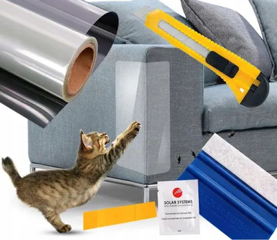 Produktbild von SOLAR SYSTEMS | Schutzfolie XXL - 152 cm x 100 cm - Möbel- und Türschutz - Kratzfest und einfach zu montieren
