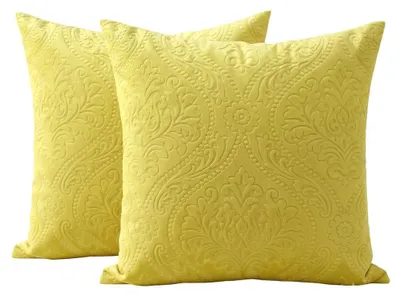 Produktbild von Dekorative Boho Kissenbezüge mit Muster Blasse Limette 2er-Set 50x50 cm