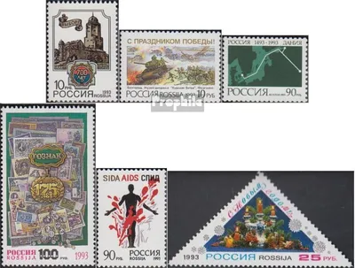 Produktbild von Briefmarken Russland 1993 Mi 294,295,319,333,347,348 (kompl.Ausg.) postfrisch Stadt Wyborg
