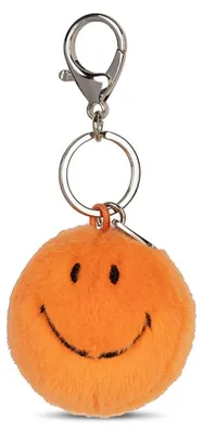 Produktbild von Bon Ton Toys x SMILEY® Schlüsselanhänger ECO Fuzzy orange 5,5cm
