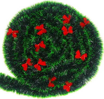 Image de Guirlande de feuilles - Longueur : 10 mètres - Décoration pour intérieur et extérieur - Vert
