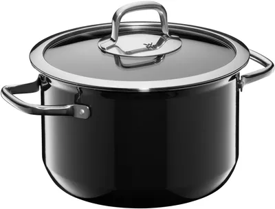 Immagine prodotto di Pentola compatta WMF Fusiontec con coperchio in vetro, 22 cm, colore nero, codice prodotto 3201111960, codice EAN 4000530734594