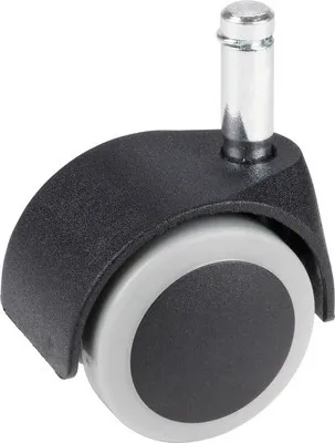 Produktbild von Tarrox Bürostuhlrolle, bis 40 kg, 50 x 60 mm mit 11mm Stift