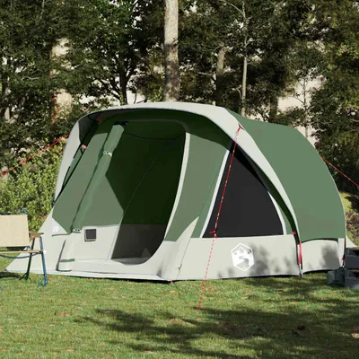 Produktbild von Familienzelt für 6 Personen Grün Wasserdicht, Campingzelte DesignMöbel