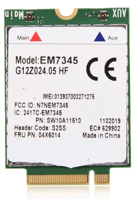 Image de Carte EM7345, professionnelle, facile à utiliser, module 4G stable pour ThinkPad 8